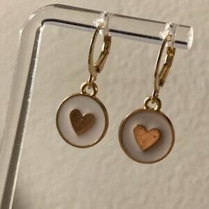 heart hoop earrings